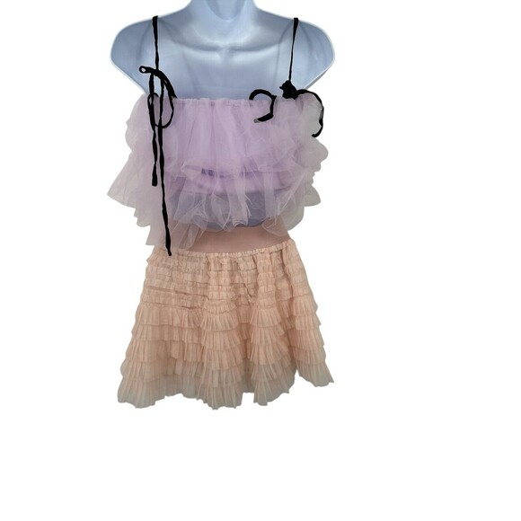 Sunday in Brooklyn Tank Top White Layered X Xs Spaghetti Strap - Picture 4 of 8